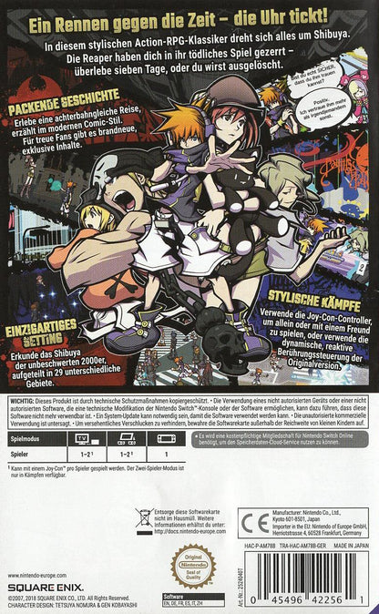 The World Ends with You: Final Remix - Nintendo Switch Rückseite