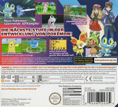 Pokémon Y - Nintendo 3DS Rückseite
