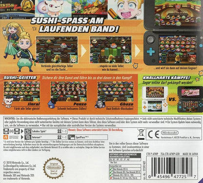 Sushi Striker: The Way of Sushido - Nintendo 3DS Rückseite