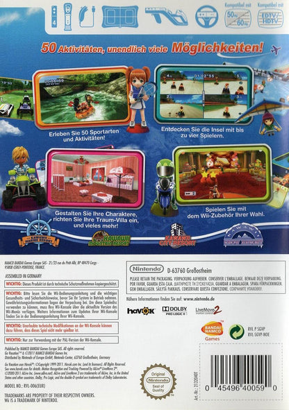 Go Vacation - Nintendo Wii Rückseite