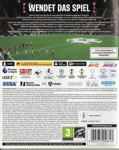 Football Manager 26 Console - PlayStation 5 Rückseite