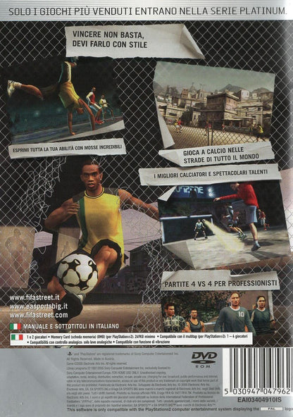 FIFA Street - PlayStation 2 Rückseite