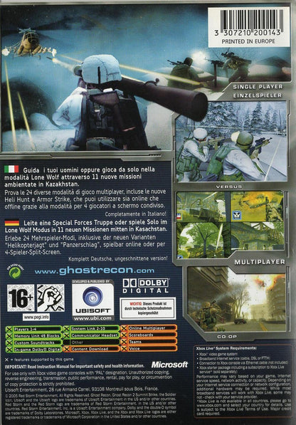 Tom Clancy's Ghost Recon 2: Summit Strike - Xbox Rückseite