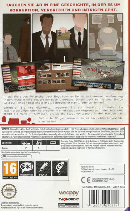 This is the Police - Nintendo Switch Rückseite
