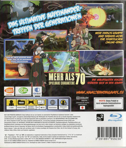 Naruto Shippuden: Ultimate Ninja Storm Generations - PlayStation 3 Rückseite