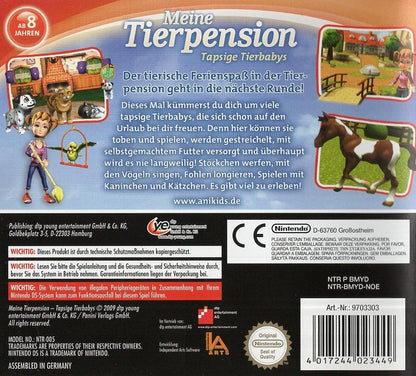 Meine Tierpension: Tapsige Tierbabys - Nintendo DS Rückseite