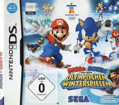 Mario & Sonic bei den Olympischen Winterspielen - Nintendo DS Vorderseite