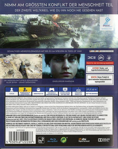 Battlefield V - PlayStation 4 Rückseite