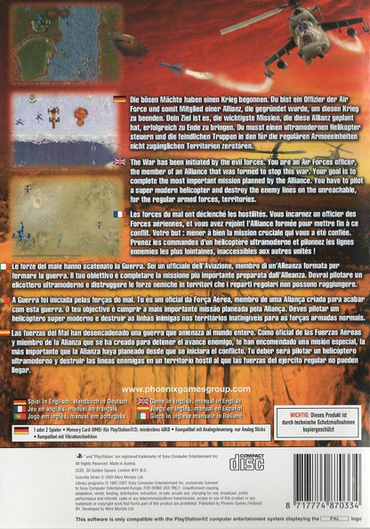 Guerrilla Strike - PlayStation 2 Rückseite