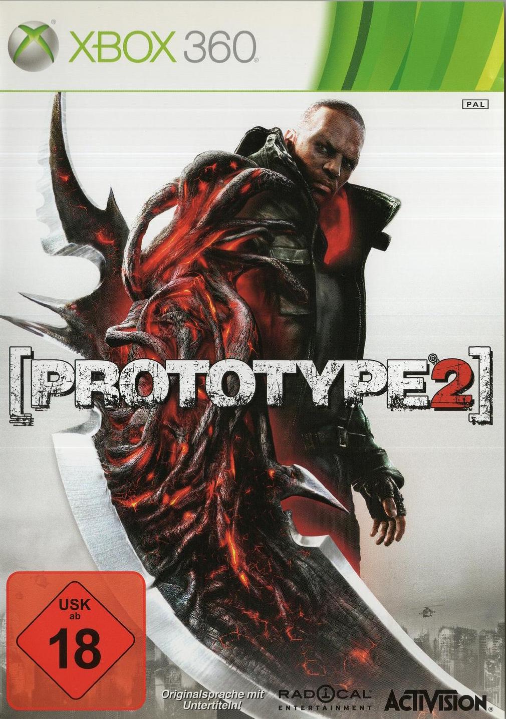Prototype 2 - Xbox 360 Vorderseite