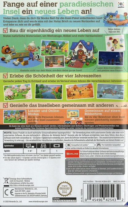 Animal Crossing: New Horizons - Nintendo Switch Rückseite