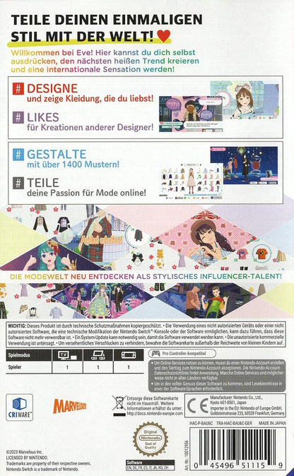 Fashion Dreamer - Nintendo Switch Rückseite