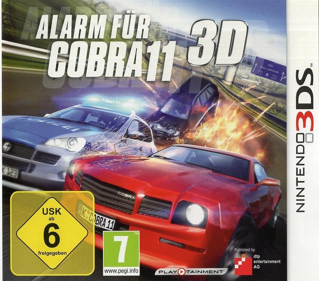 Alarm für Cobra 11 3D - Nintendo 3DS Vorderseite