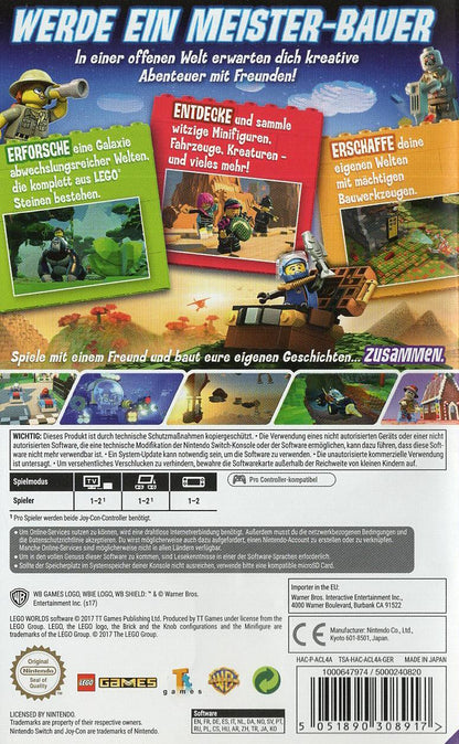 LEGO Worlds - Nintendo Switch Rückseite