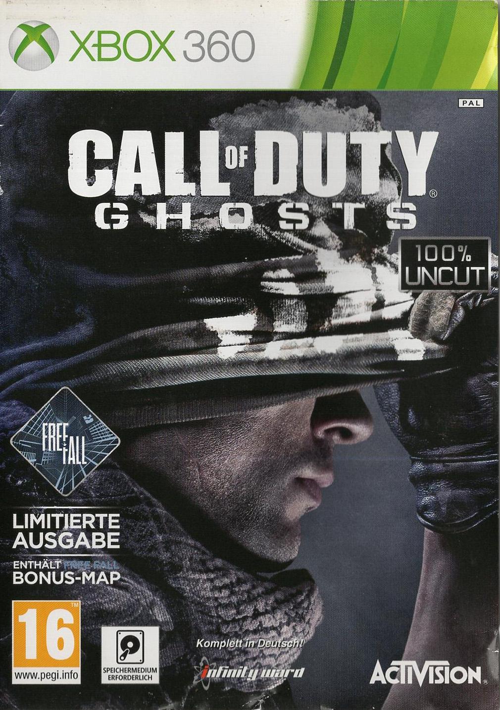 Call of Duty: Ghosts - Xbox 360 Vorderseite