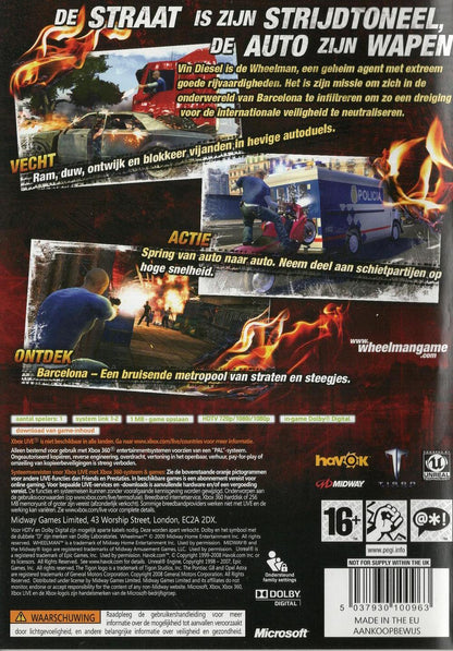 Wheelman - Xbox 360 Rückseite