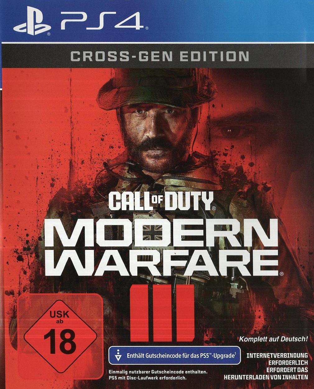Call of Duty: Modern Warfare III - PlayStation 4 Vorderseite