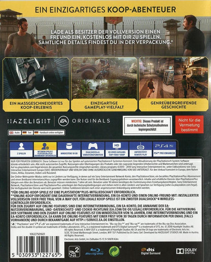 A Way Out - PlayStation 4 Rückseite