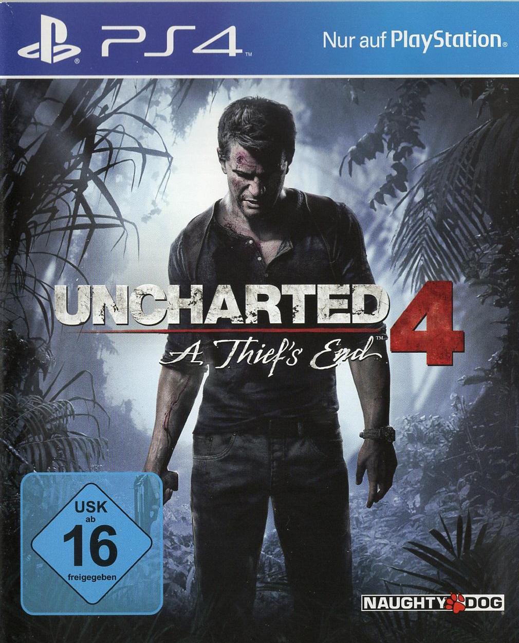 Uncharted 4: A Thief's End - PlayStation 4 Vorderseite