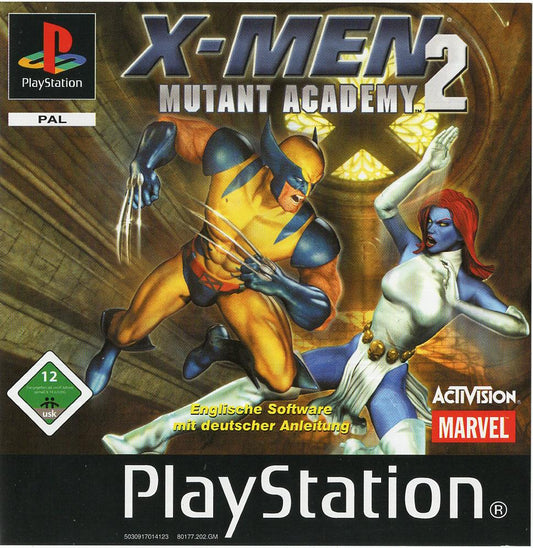 X-Men: Mutant Academy 2 - PlayStation 1 Vorderseite