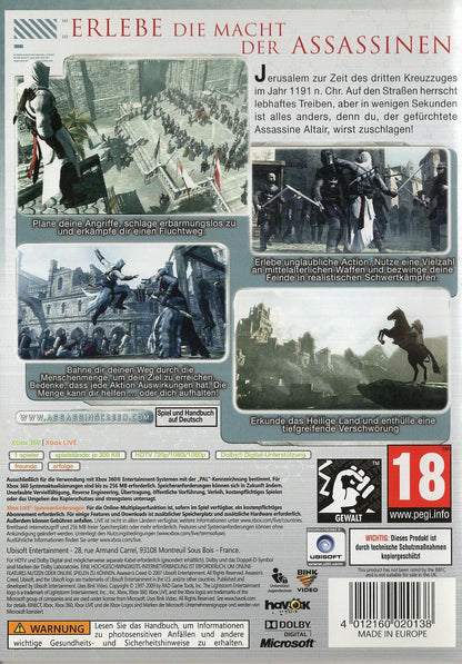 Assassin's Creed - Xbox 360 Rückseite