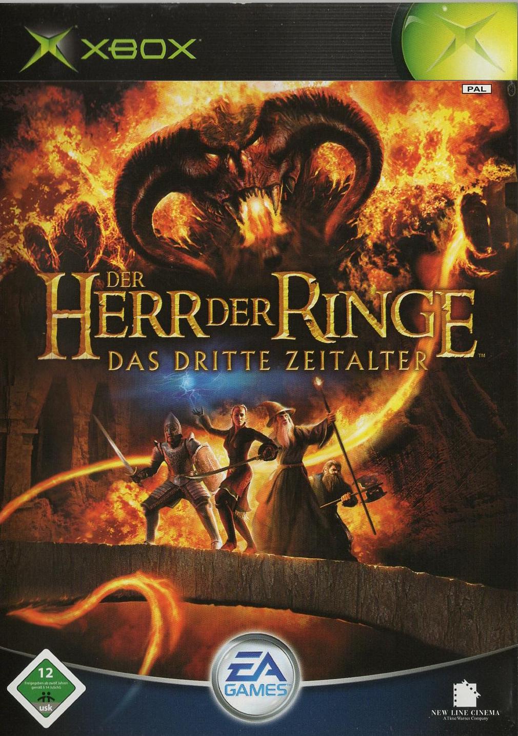 Der Herr der Ringe: Das dritte Zeitalter - Xbox Vorderseite