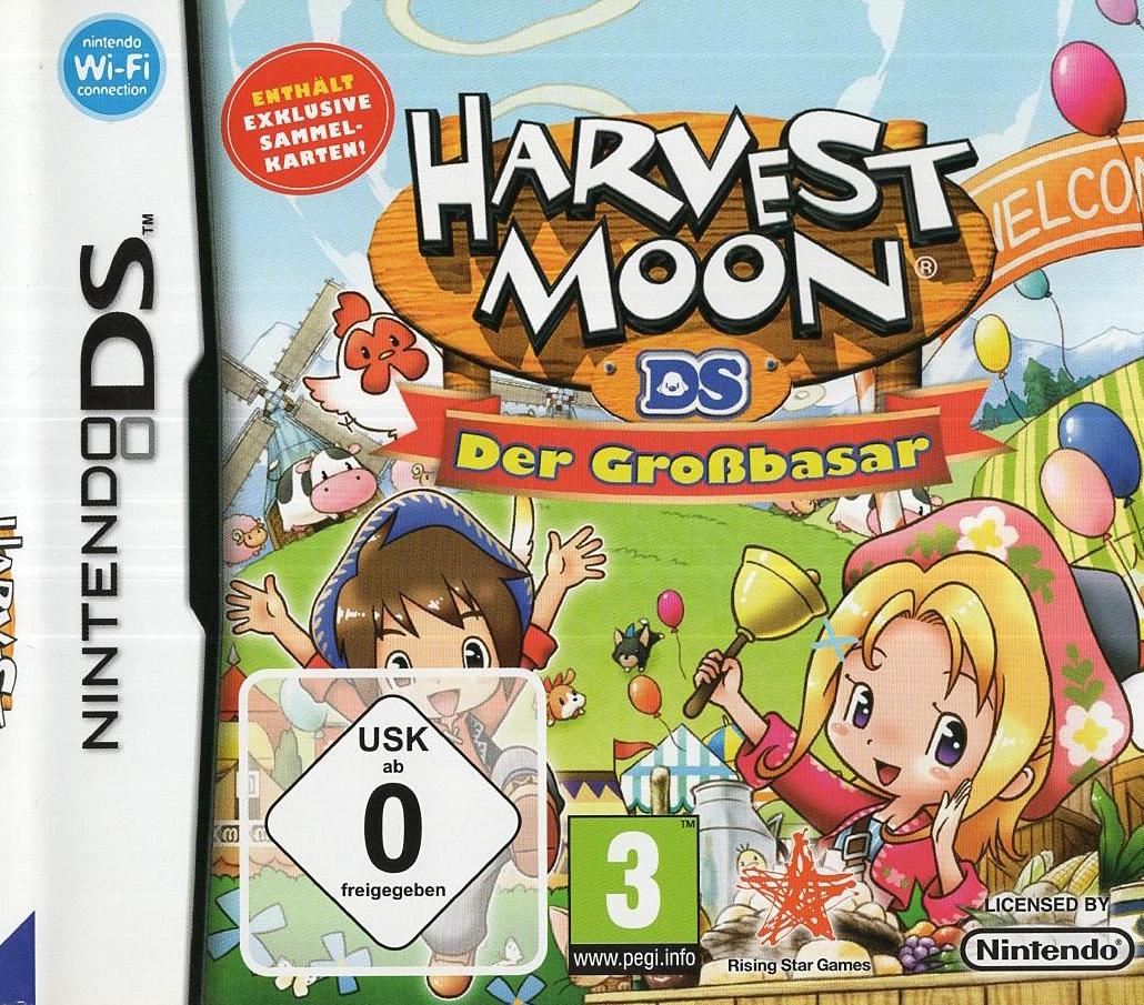 Harvest Moon DS: Der Großbasar - Nintendo DS Vorderseite