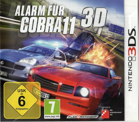 Alarm für Cobra 11 3D - Nintendo 3DS Vorderseite