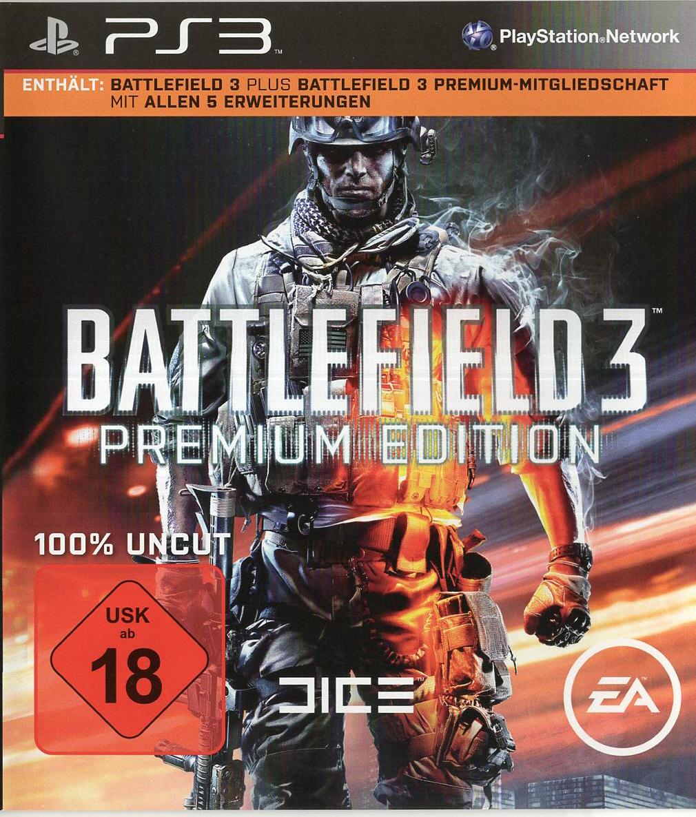 Battlefield 3: Premium Edition - PlayStation 3 Vorderseite