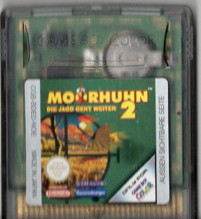 Moorhuhn 2: Die Jagd geht weiter - Game Boy Color - Modul Vorderseite