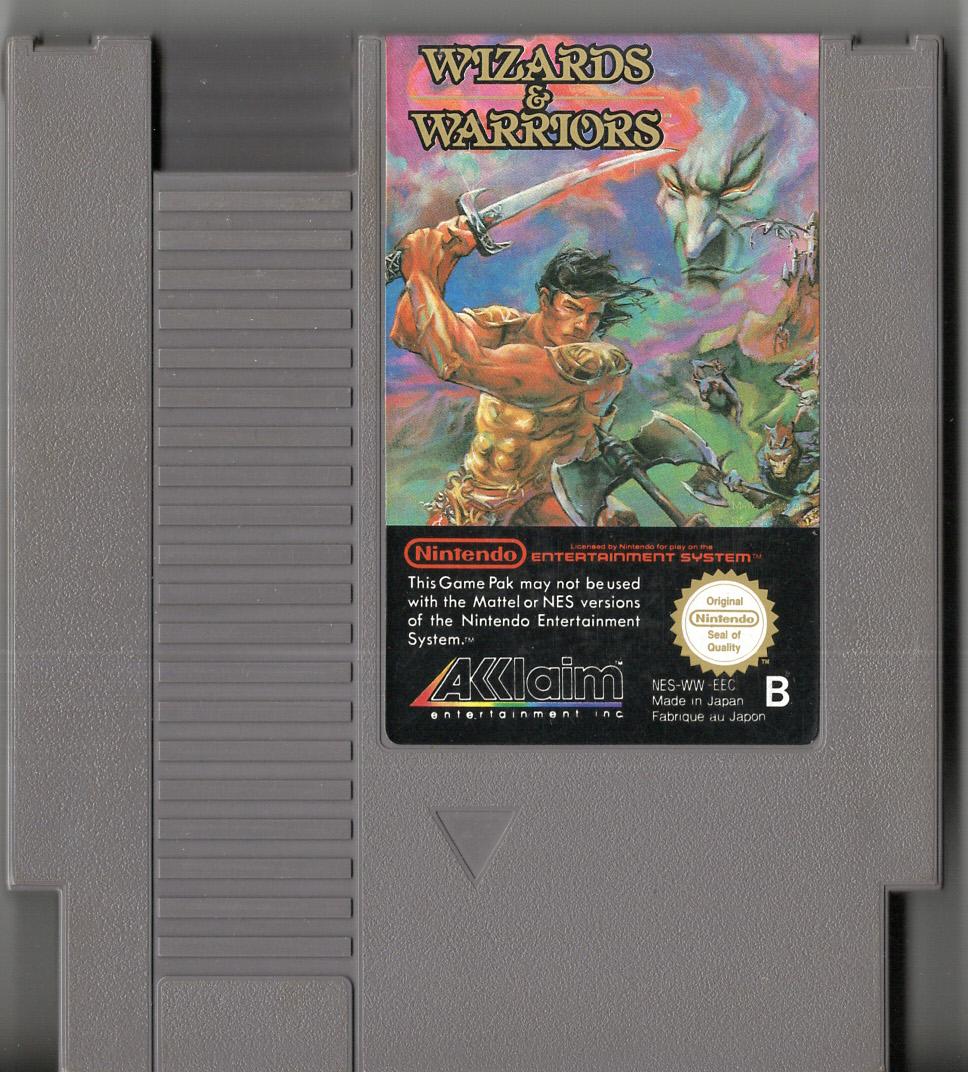 Wizards & Warriors - Nintendo Entertainment System - Modul Vorderseite