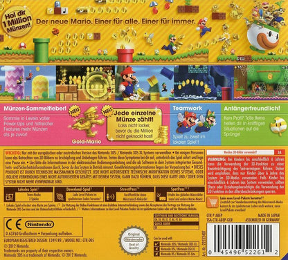 New Super Mario Bros. 2 - Nintendo 3DS Rückseite