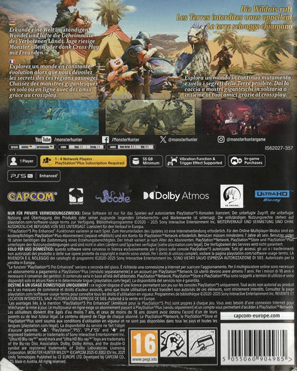 Monster Hunter Wilds - PlayStation 5 Rückseite