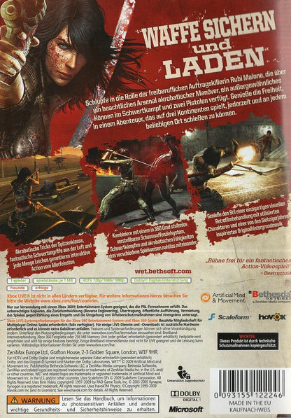 Wet - Xbox 360 Rückseite
