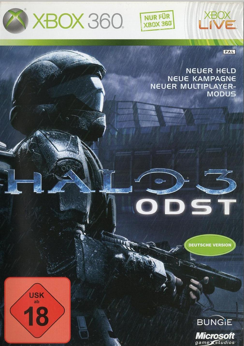 Halo 3: ODST - Xbox 360 Vorderseite
