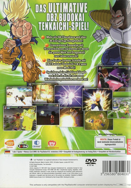 Dragon Ball Z Budokai Tenkaichi 3 - PlayStation 2 Rückseite