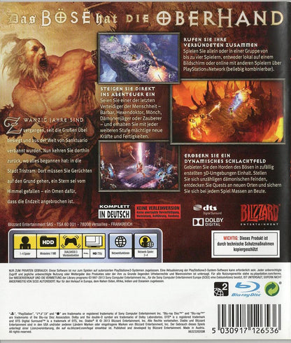 Diablo III - PlayStation 3 Rückseite