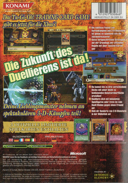 Yu-Gi-Oh! Die Wiege des Schicksals - Xbox Rückseite