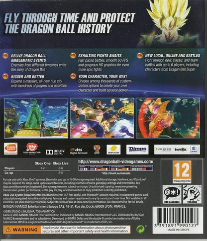 Dragon Ball Xenoverse 2 - Xbox One Rückseite