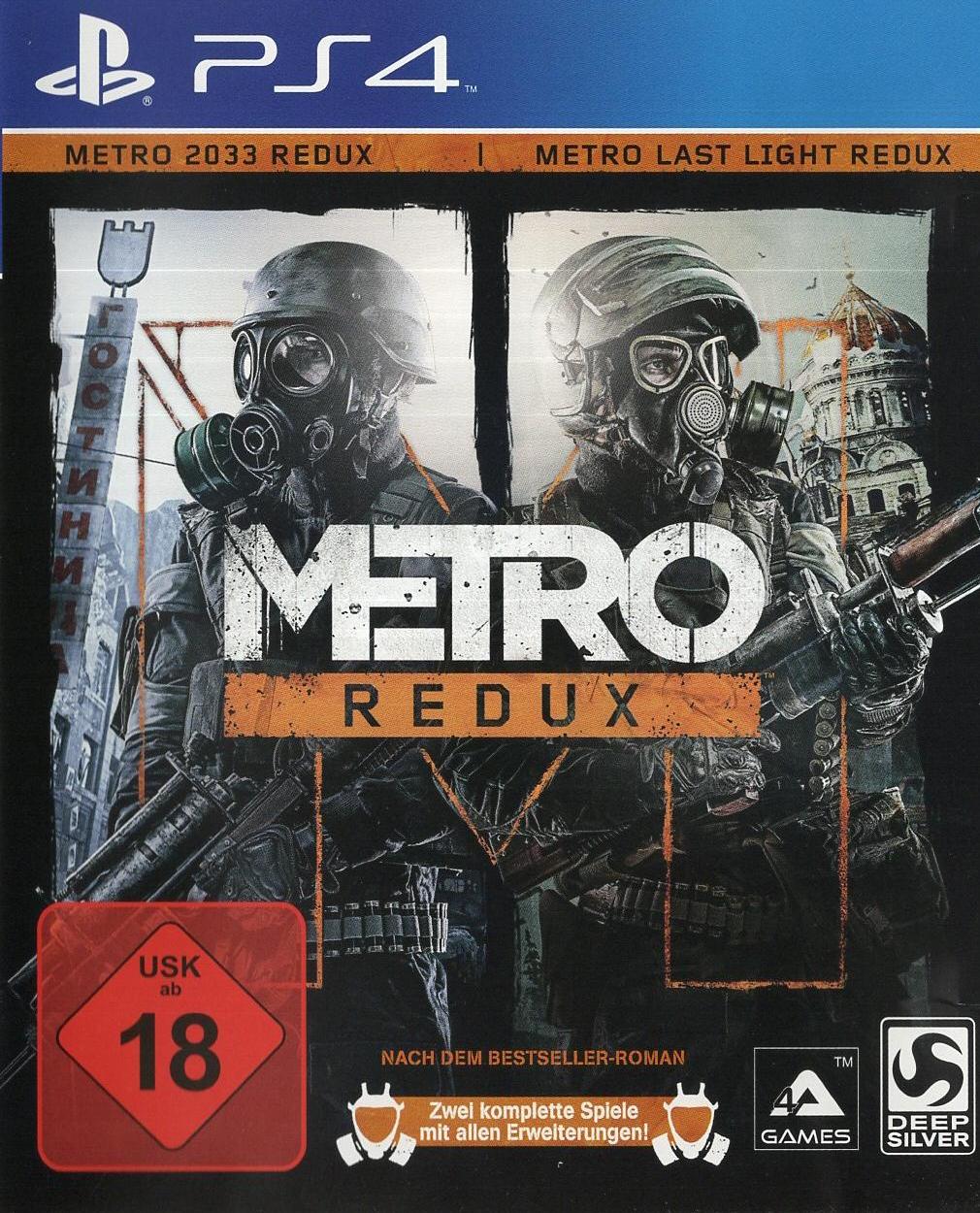 Metro Redux - PlayStation 4 Vorderseite