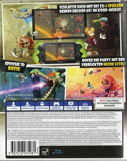 Rayman Legends - PlayStation 4 Rückseite