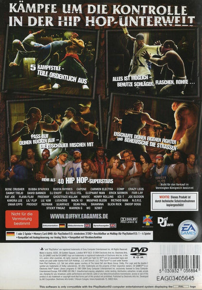 Def Jam: Fight for NY - PlayStation 2 Rückseite
