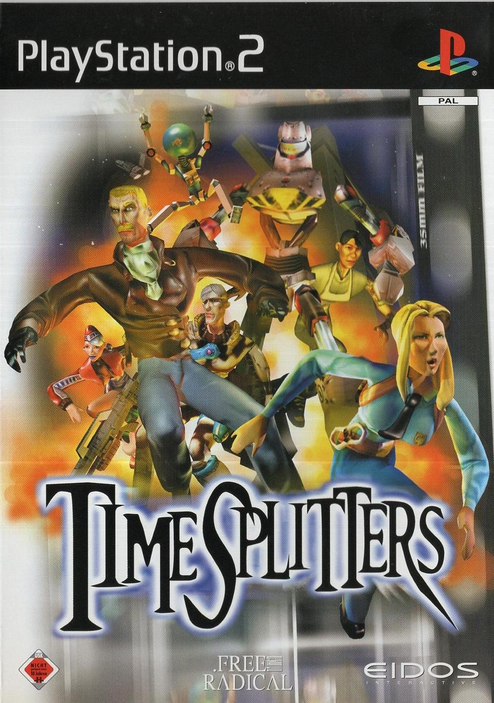 TimeSplitters - PlayStation 2 Vorderseite