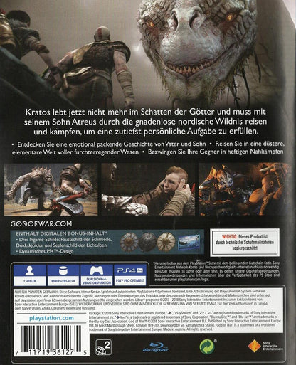 God of War - PlayStation 4 Rückseite