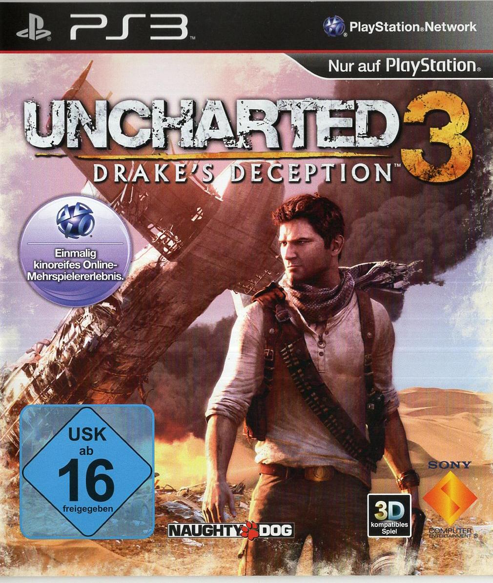 Uncharted 3: Drake's Deception - PlayStation 3 Vorderseite
