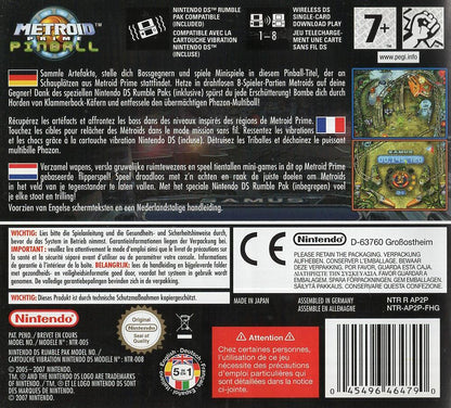 Metroid Prime Pinball - Nintendo DS Rückseite