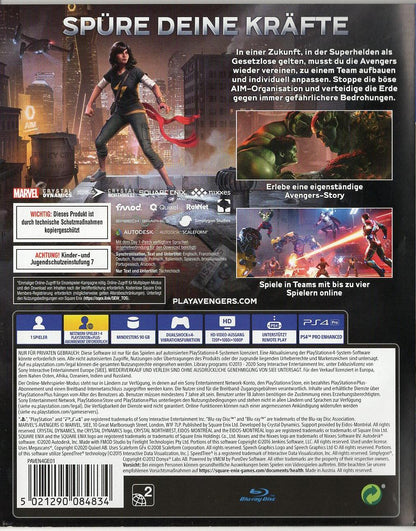 Marvel's Avengers - PlayStation 4 Rückseite