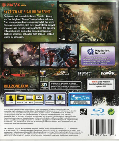 Killzone 3 - PlayStation 3 Rückseite