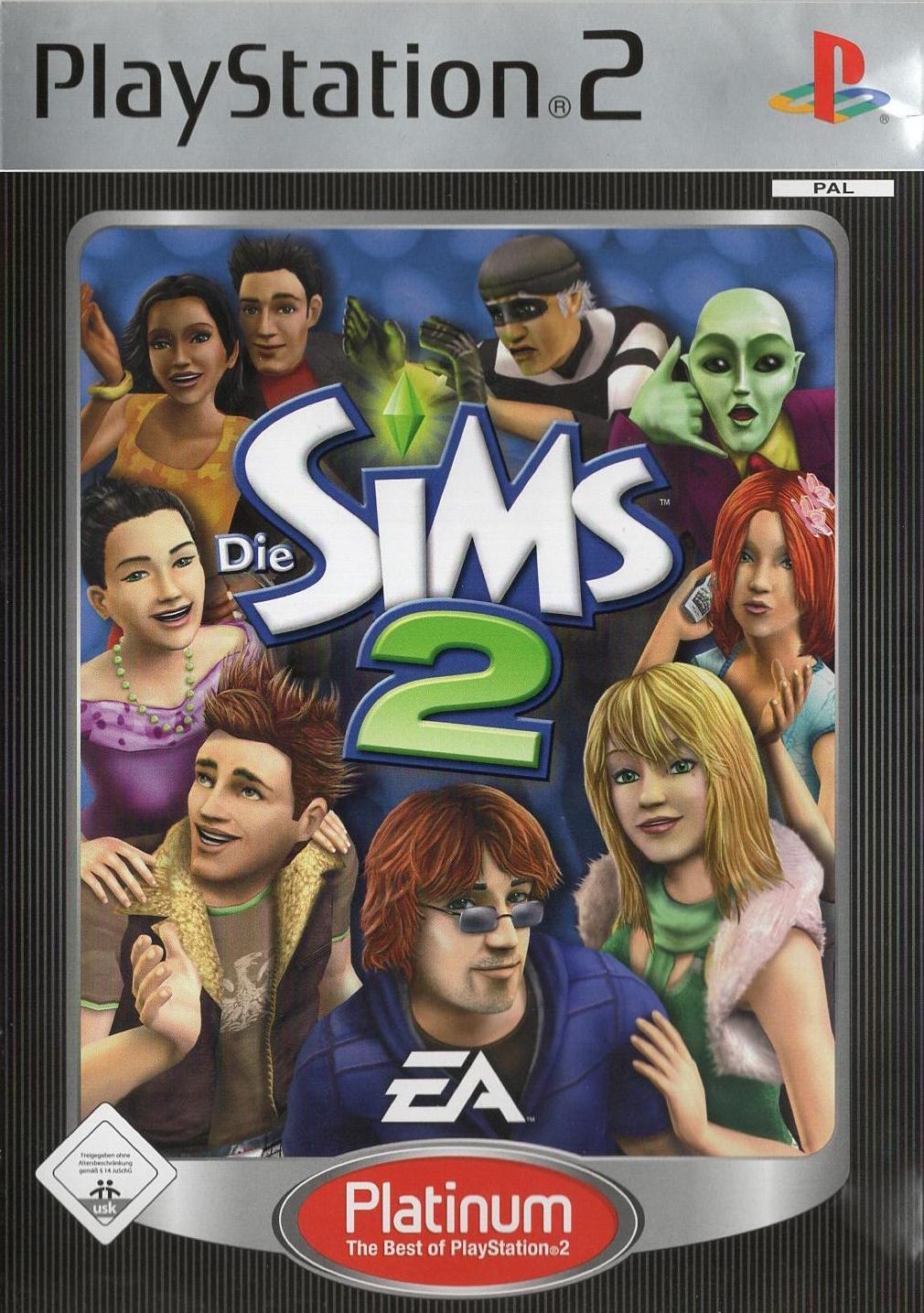 Die Sims 2 - PlayStation 2 Vorderseite