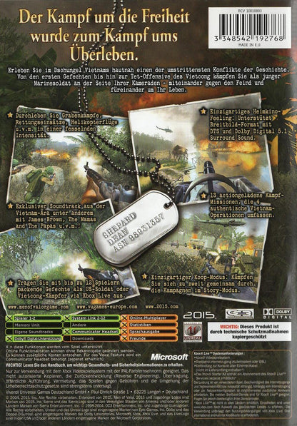 Men of Valor - Xbox Rückseite